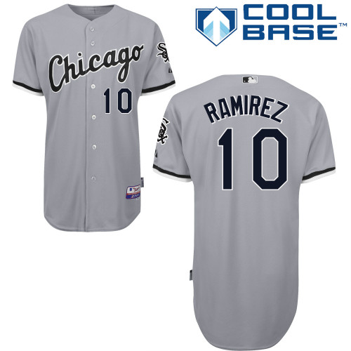 Alexei Ramirez #10 MLB Jersey-Chicago White Sox Men's Authentic Road Gray Cool Base Baseball Jersey